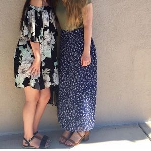 Off the shoulder floral dress